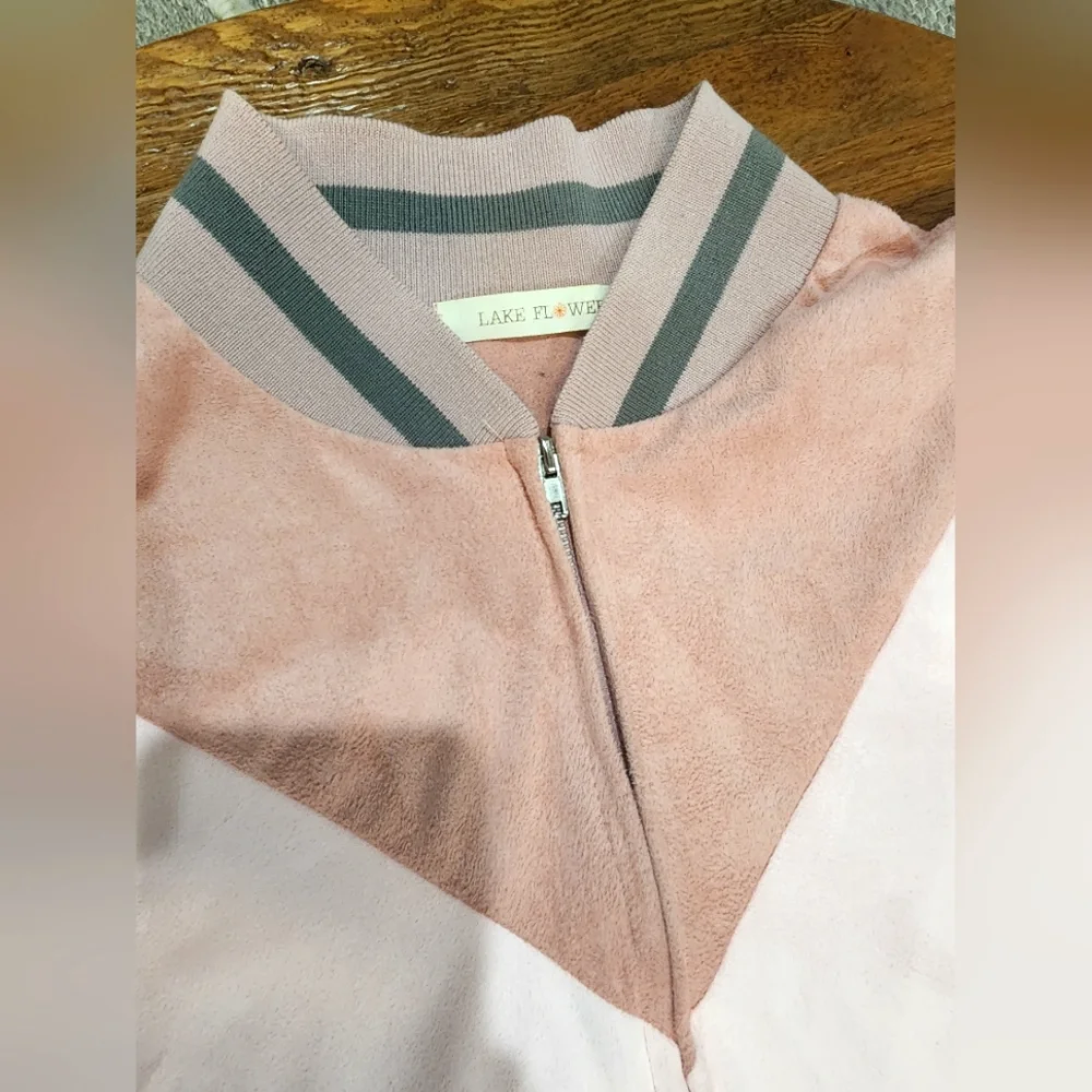 Colorblock Suede Jacket - Picture 2 of 5